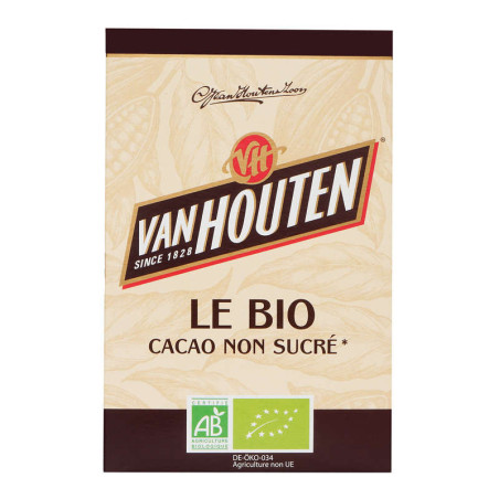Vanhouten Le Bio Chocolat En Poudre Cacao Non Sucré Bio 125G