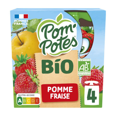 Pom'Potes Pomme Fraise Bio