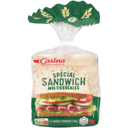 Casino Pain de mie céréales géant - 550g