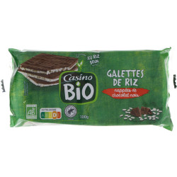 Casino Bio Galette - Riz - Chocolat Noir - Biologique - 100G
