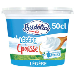 Bridélice Crème Fraîche Epaisse Légère 15% Pot 50cl