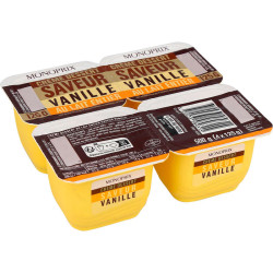 Monoprix Crème Dessert Saveur Vanille 4x125g