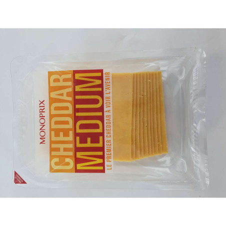 Monoprix Cheddar medium 200g