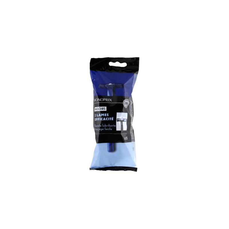Monoprix Rasoirs Jetables 2 Lames x15