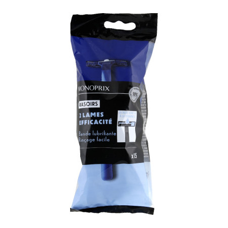 Monoprix Rasoirs Jetables 2 Lames x15