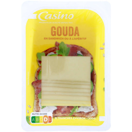 Casino Gouda - Fromage - En tranches - 200g