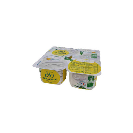 Monoprix Bio Fromage Blanc 3,2% 4x100g