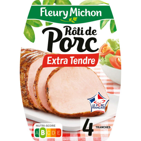 Fleury Michon Rôti De Porc Extra Tendre x4