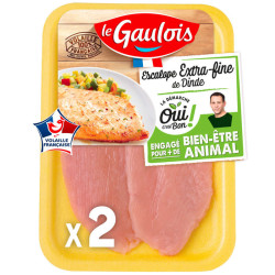 Le Gaulois Escalopes de Dinde Fines x2- 240g