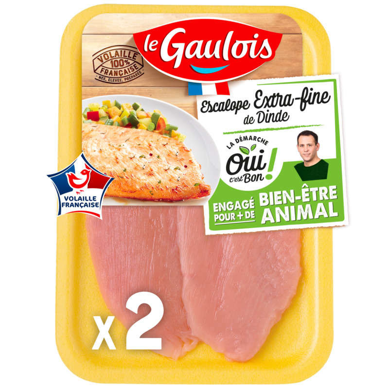 Le Gaulois Escalopes de Dinde Fines x2- 240g