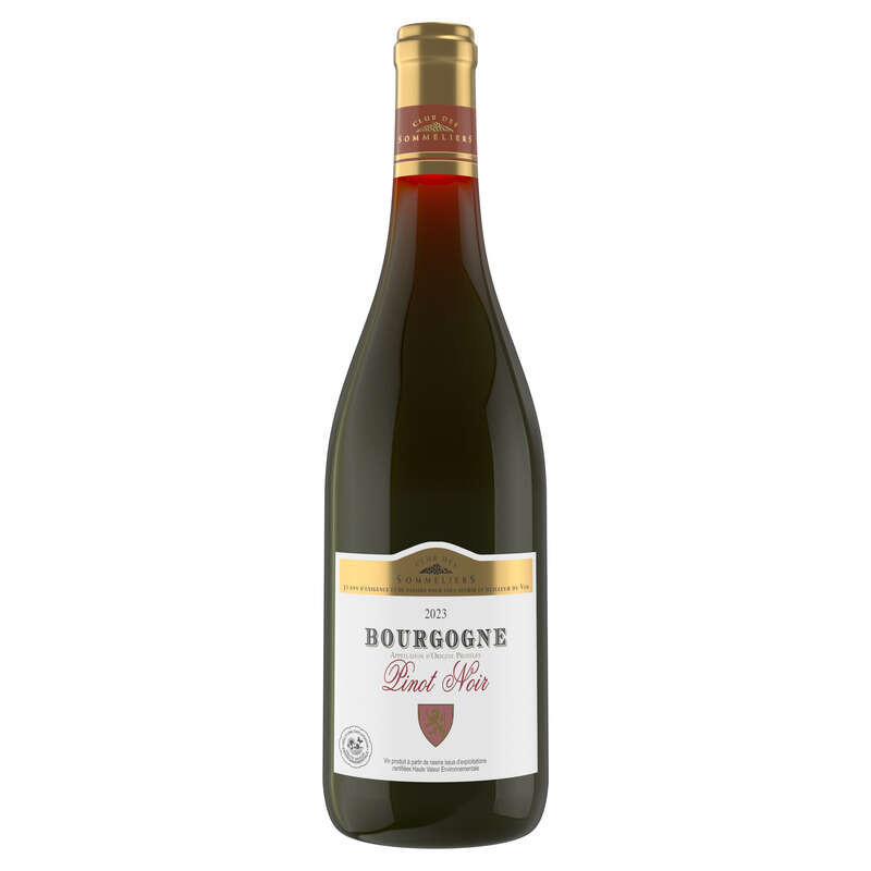 Club Des Sommeliers Pinot Noir Vin Rouge Hve3 75 Cl