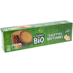 Casino Bio Galettes bretonnes - Pur beurre - Biologique - 125g