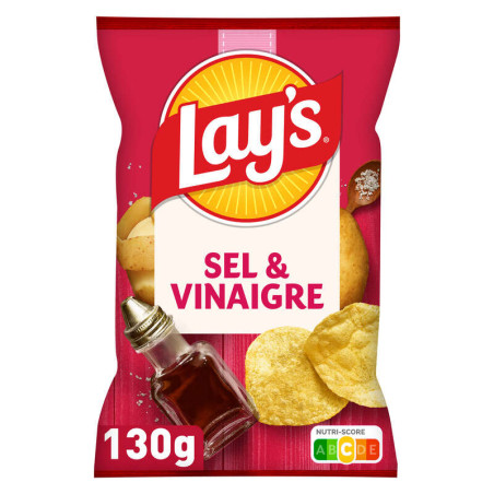Lay's Chips Saveur Sel et Vinaigre 130g