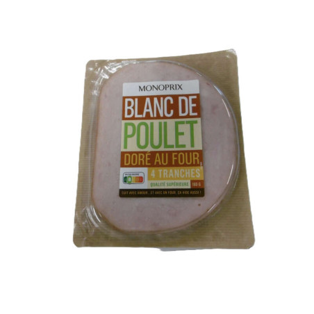 Monoprix Blanc de Poulet 4 tranches 160g