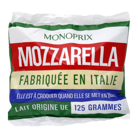 Monoprix Mozzarella le sachet de 125g