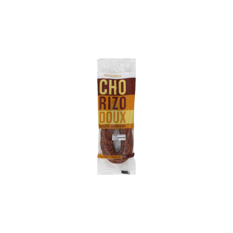 Monoprix Chorizo Doux Pur Porc 225g
