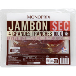 Monoprix Jambon sec 4 tranches 100g