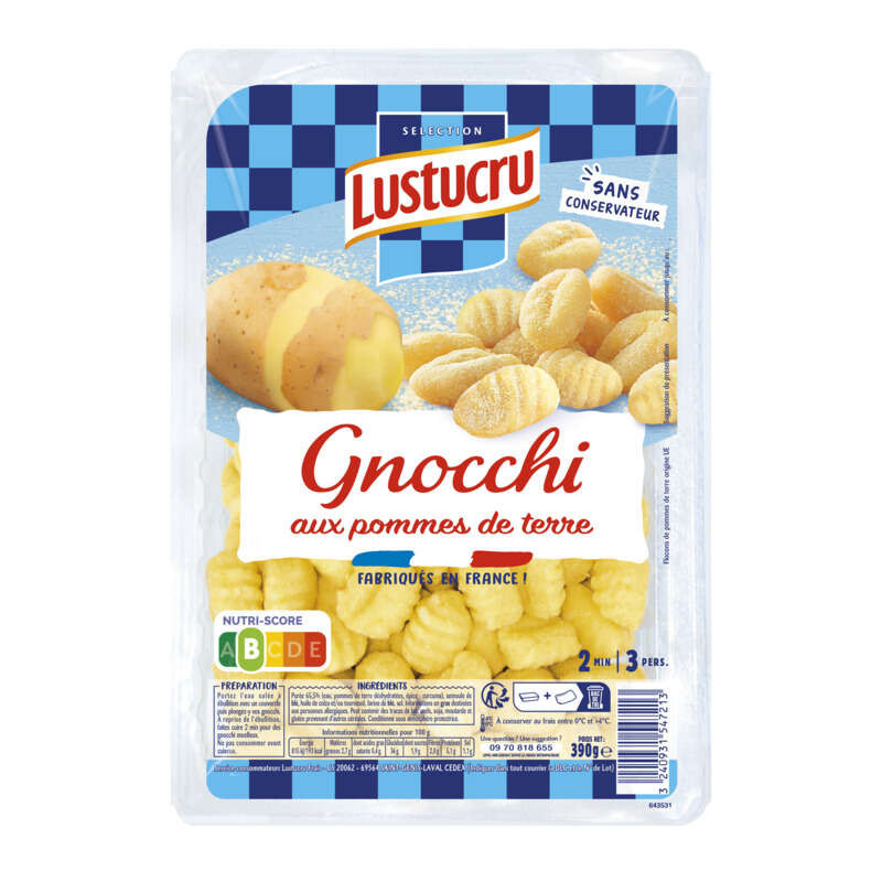 Lustucru Gnocchi aux pommes de terre 390g