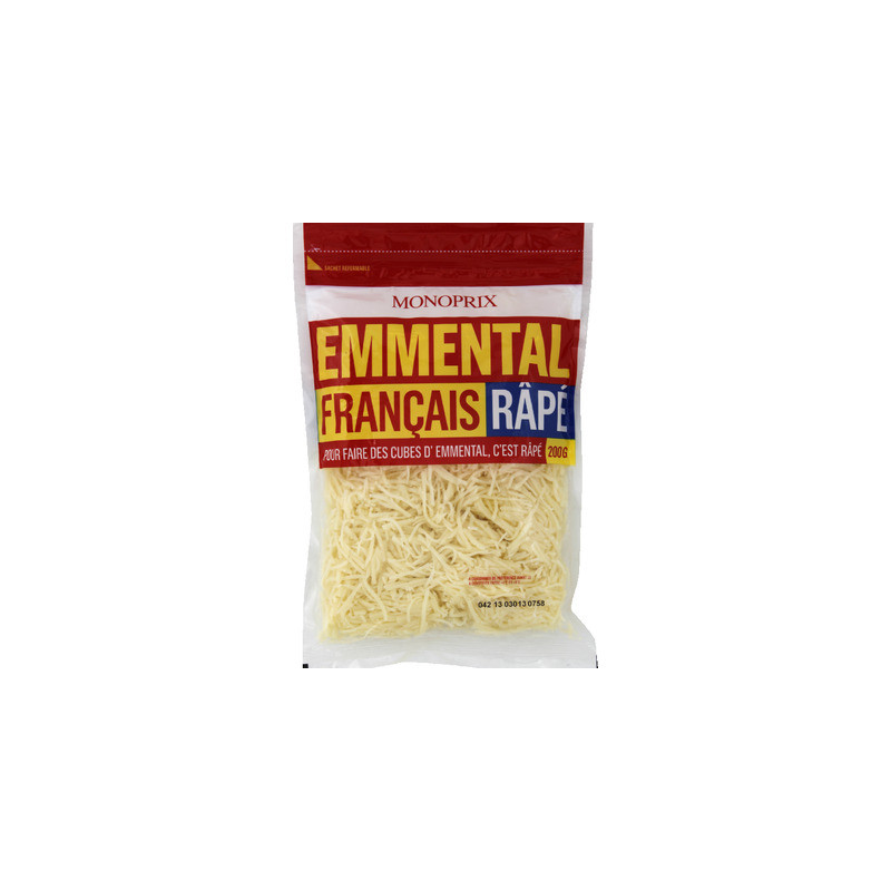 Monoprix Emmental français râpé 200g