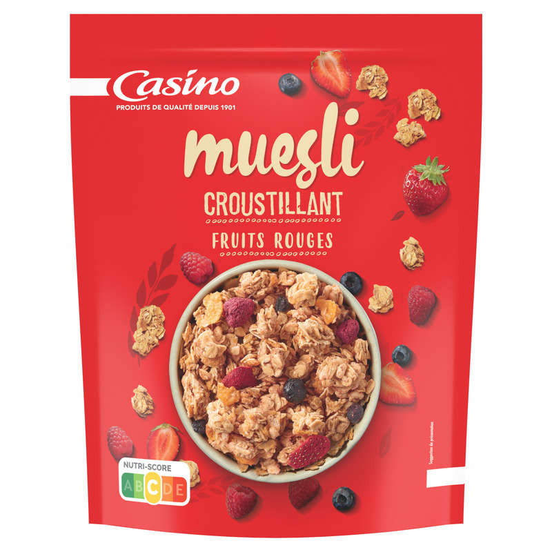 Casino Muesli Croustillant Aux Fruits Rouges - 500G
