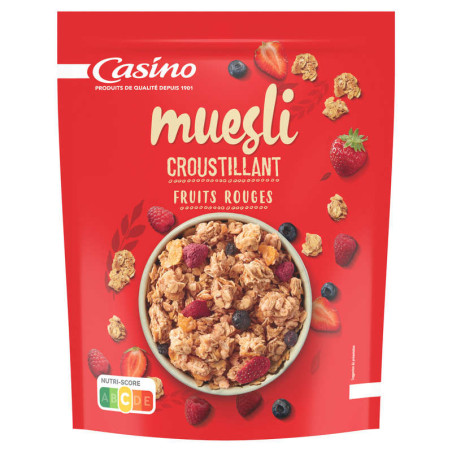 Casino Muesli Croustillant Aux Fruits Rouges - 500G