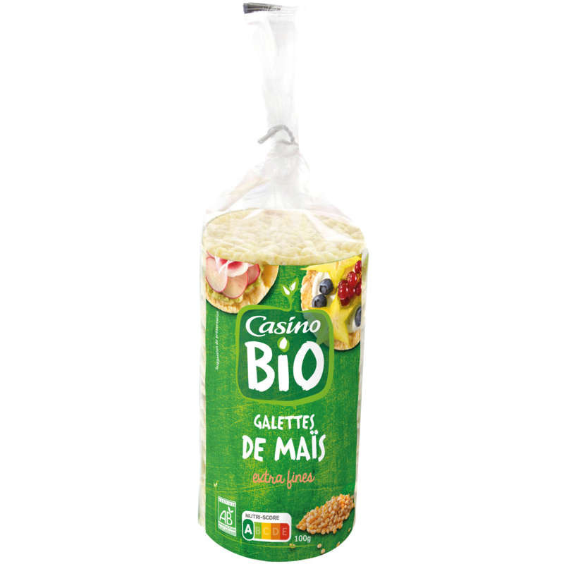 Casino Bio Galettes - Maïs - Extra fines - Biologique - 115g