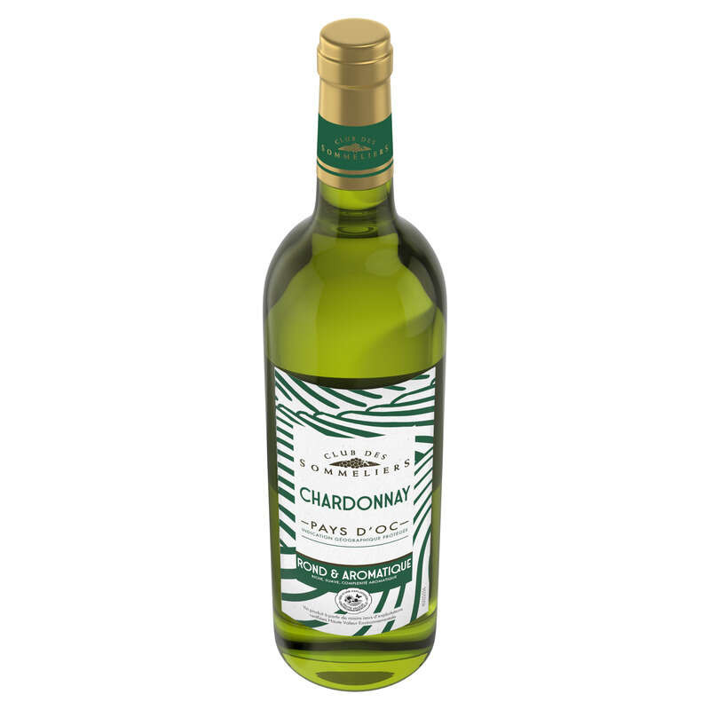 Club Des Sommeliers Igp Oc Chardonnay Blanc Hve 75cl
