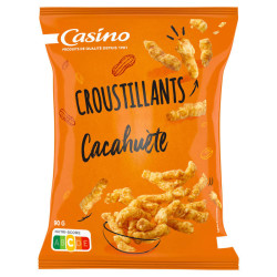 Croustillants - Biscuits apéritifs - Goût cacahuète - 90g