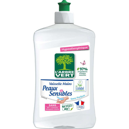 Liquide vaisselle main peaux sensibles - 500ml