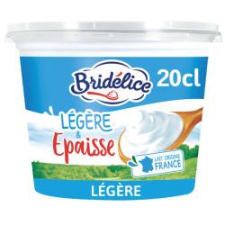 Bridélice Crème Fraîche Epaisse Légère 15% Pot 20cl