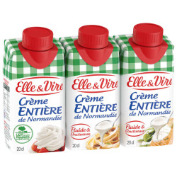 Elle & Vire Crème Fluide Entière 30% Mg 3x20cl