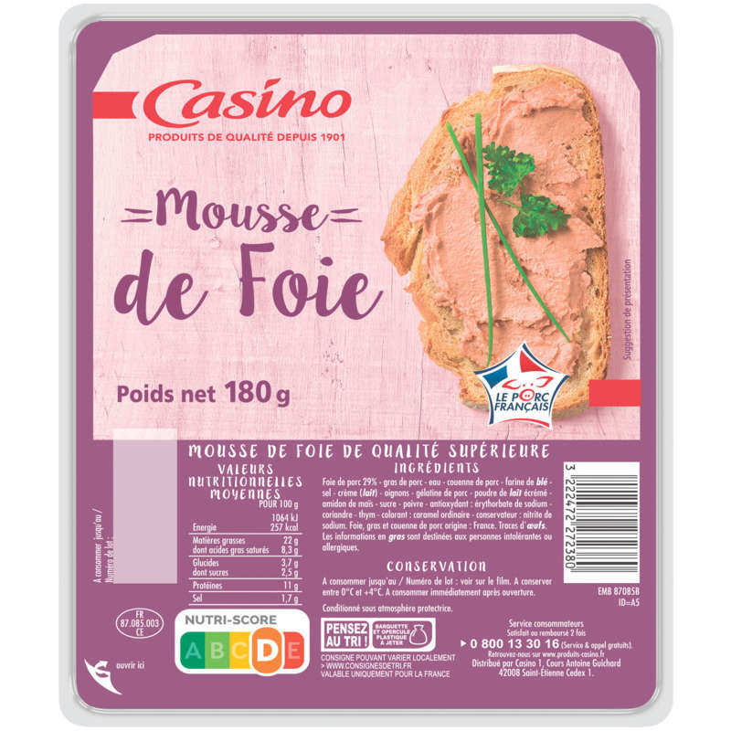 Casino Mousse de Foie 180g