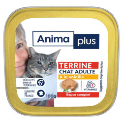 Casino Animaplus Pâtée Pour Chats Volaille 100g