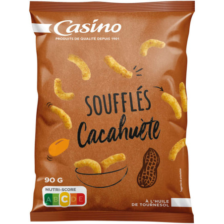 Casino Soufflés - Biscuits apéritifs - Cacahuète - 90g