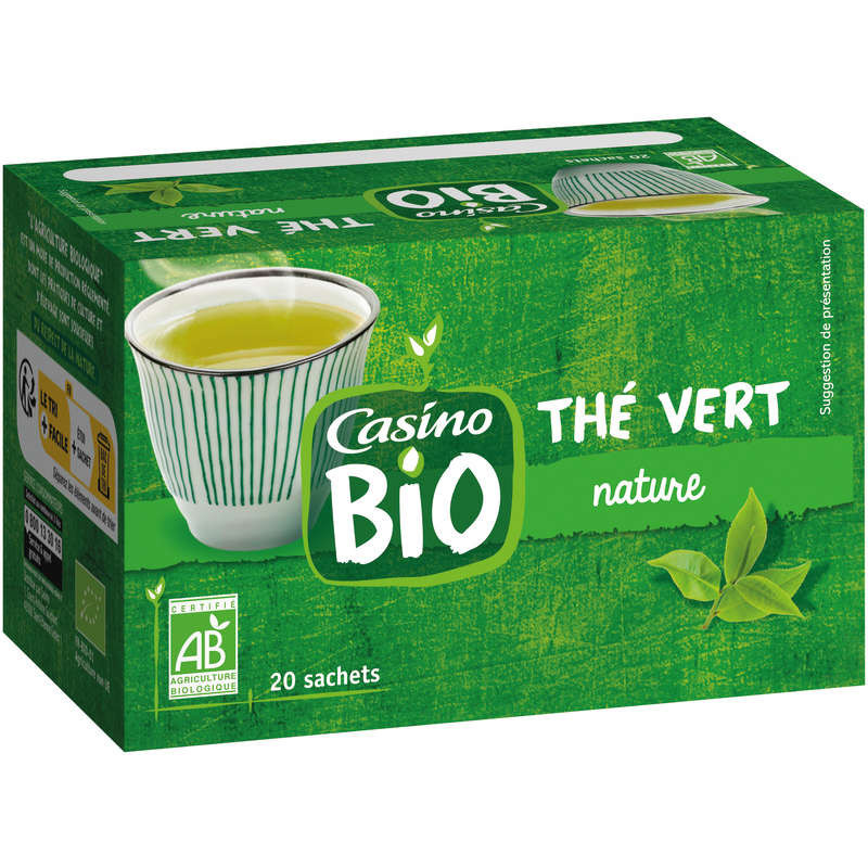 Casino Bio Thé vert - Nature - Biologique - 36g