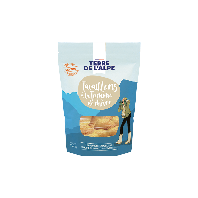 TERRE DE L'ALPE Tavaillons Tomme de Chèvre - 130g