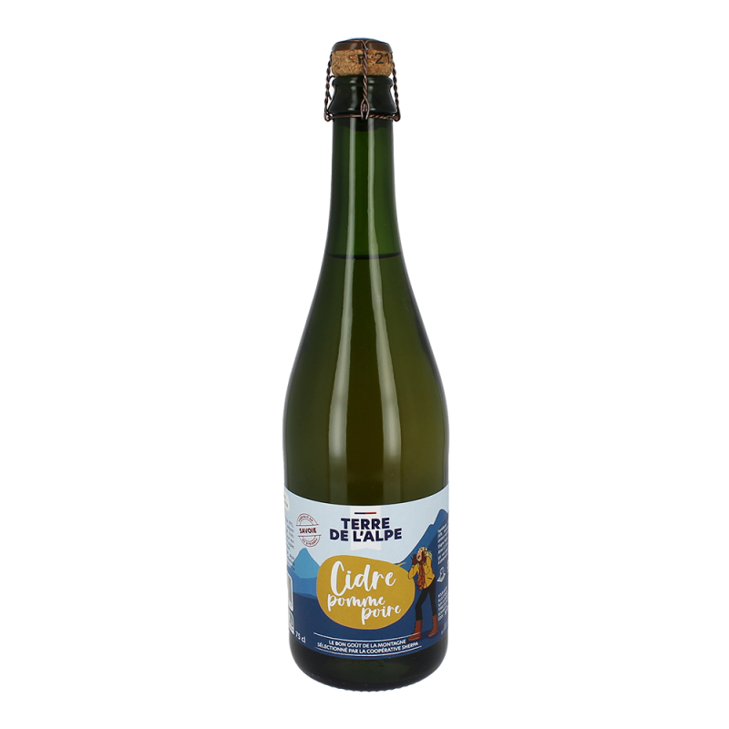 TERRE DE L'ALPE Cidre de Savoie pomme et poire - 75cl