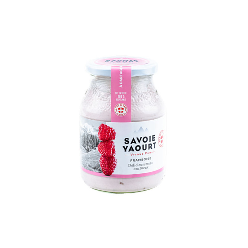 SAVOIE YAOURT Yaourt brassé framboise pot verre - 500g