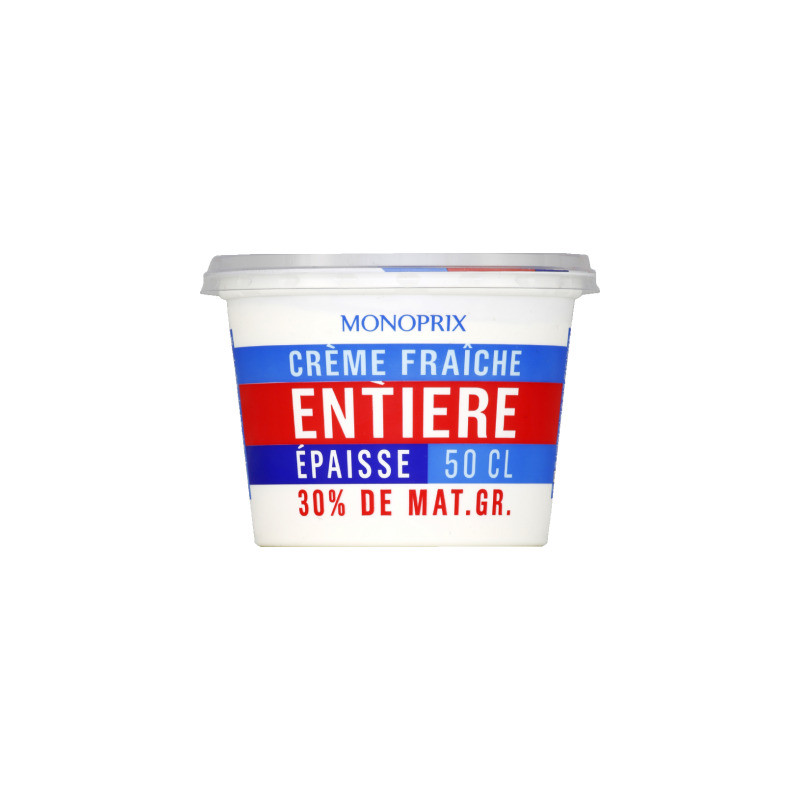 Monoprix Crème fraîche entier 30% 50cl