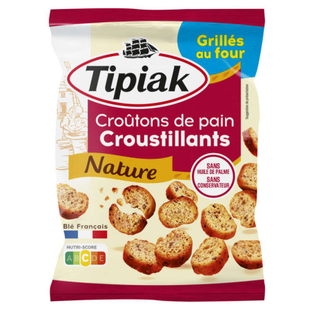 Tipiak Croûtons de Pain Croustillants Nature 75g