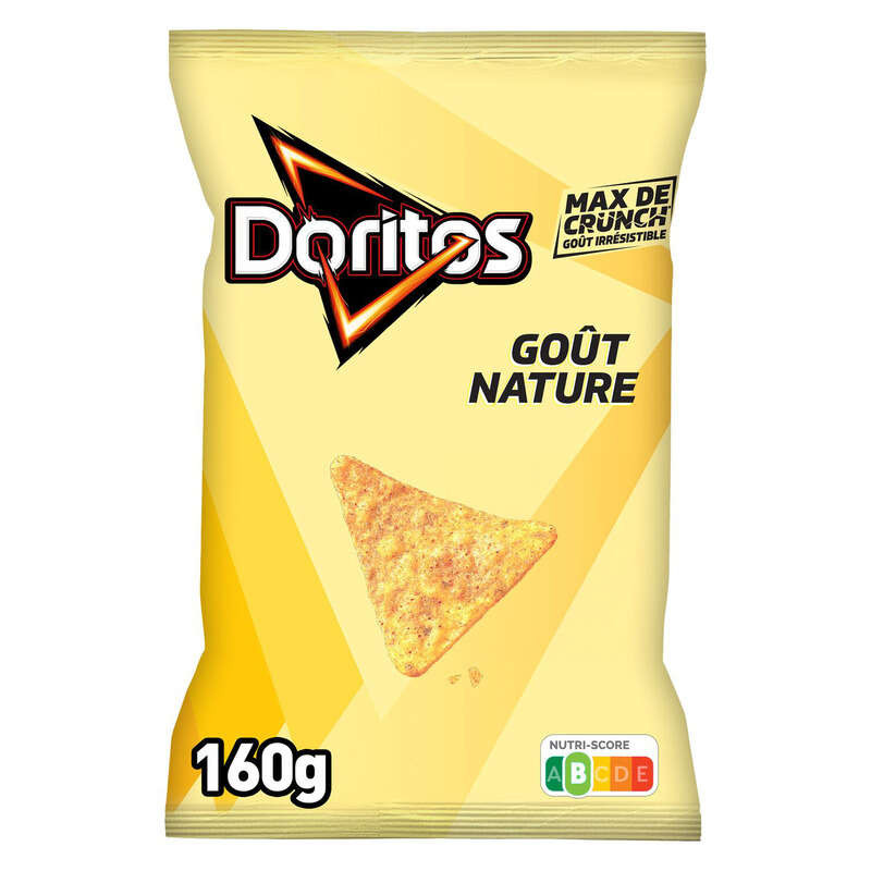 Doritos Chips Tortilla Goût Nature 160g