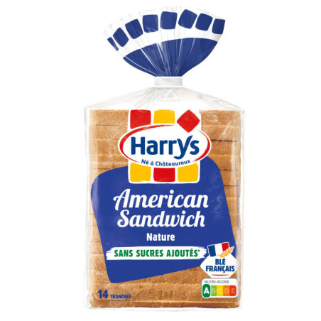 Harrys American sandwich nature sans sucres ajoutés 550g