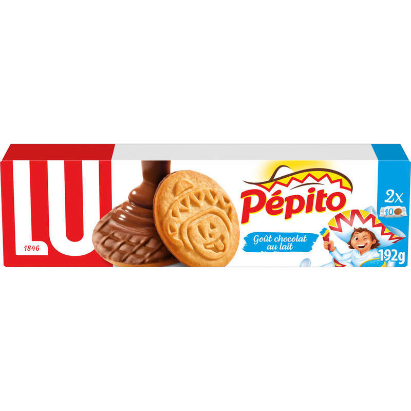 Lu Pepito Biscuits nappés au Chocolat au Lait 192g