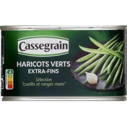 Cassegrain Haricots Verts très fins coupés 220g