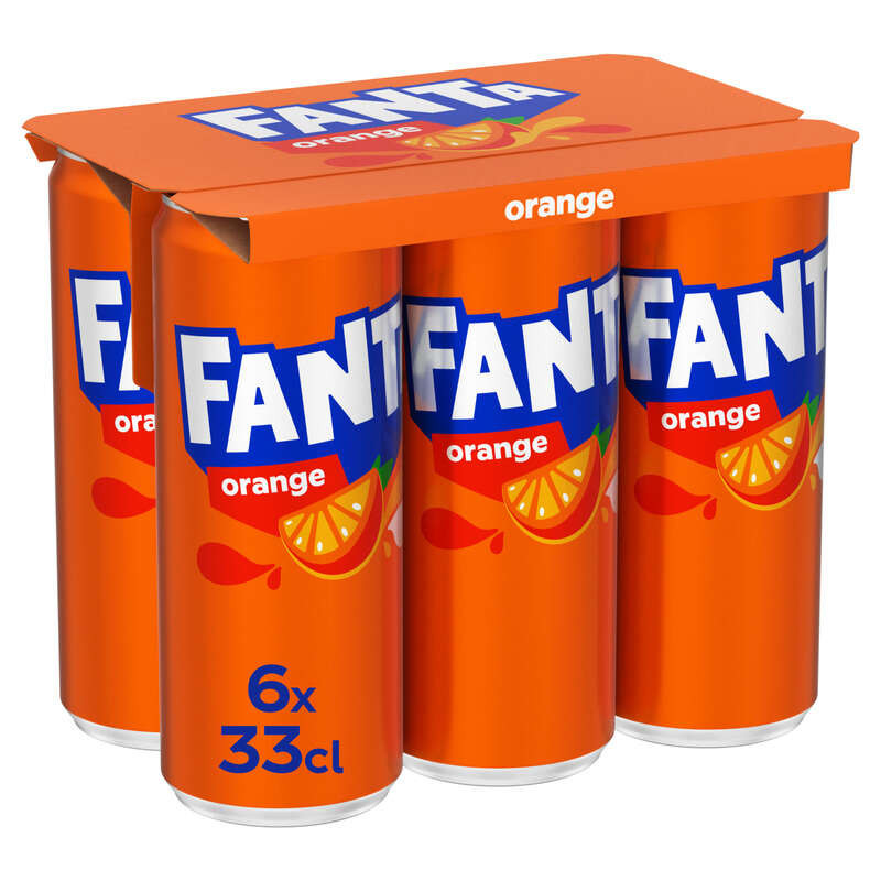 Fanta Orange Le Pack Canettes de 6x33cl