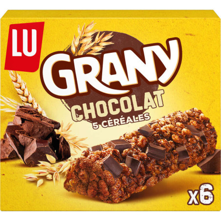 Lu Grany Barres de Céréales Chocolat 125g