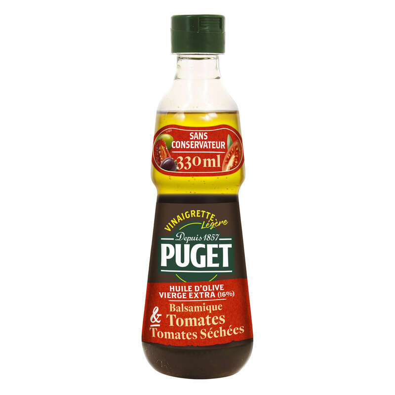 Puget Vinaigrette Légère Balsamique Tomates Séchées 330ml
