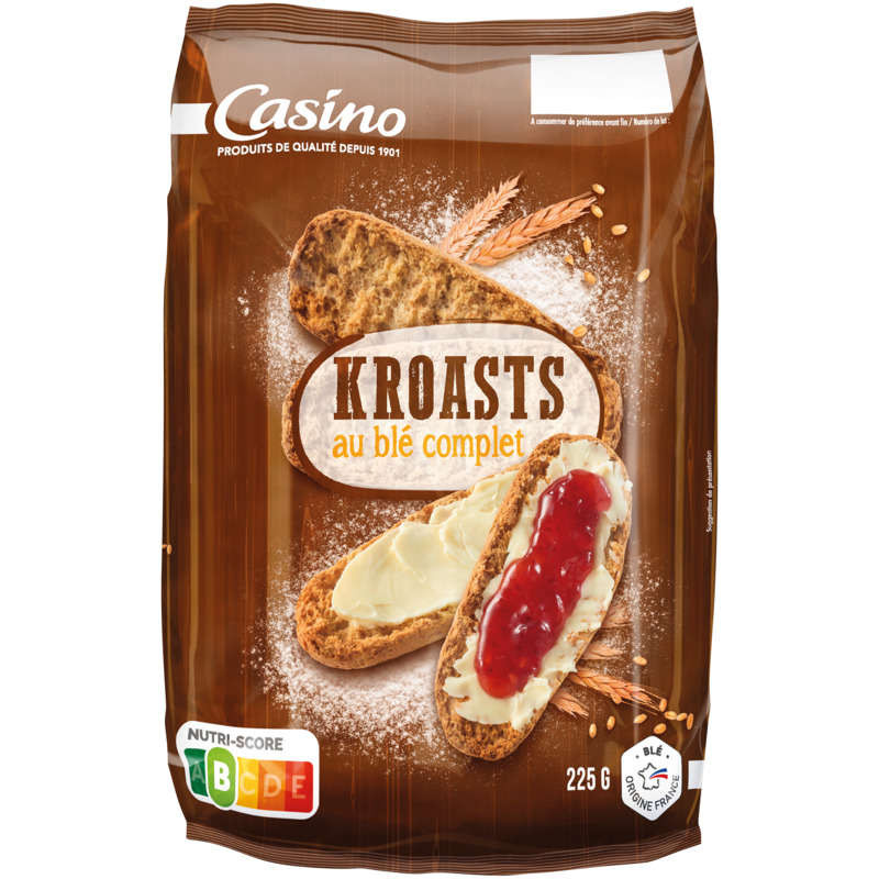 Casino Kroast - Petits pains suédois - Blé complet - 225g