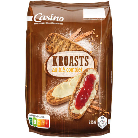 Casino Kroast - Petits pains suédois - Blé complet - 225g