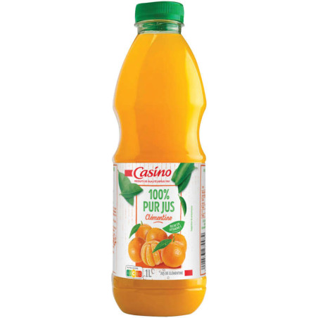 Casino Jus De Clémentine - 100% Pur Jus Bouteille 1L